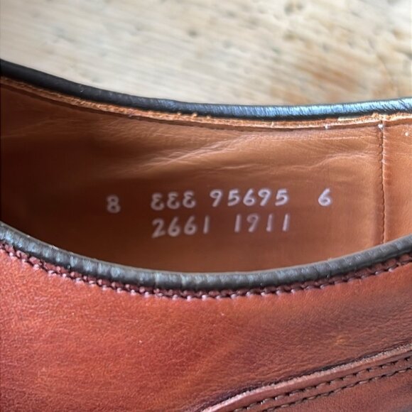 Allen Edmonds Bradley Dress Split Toe Derby Shoe Size 8 - Picture 11 of 13